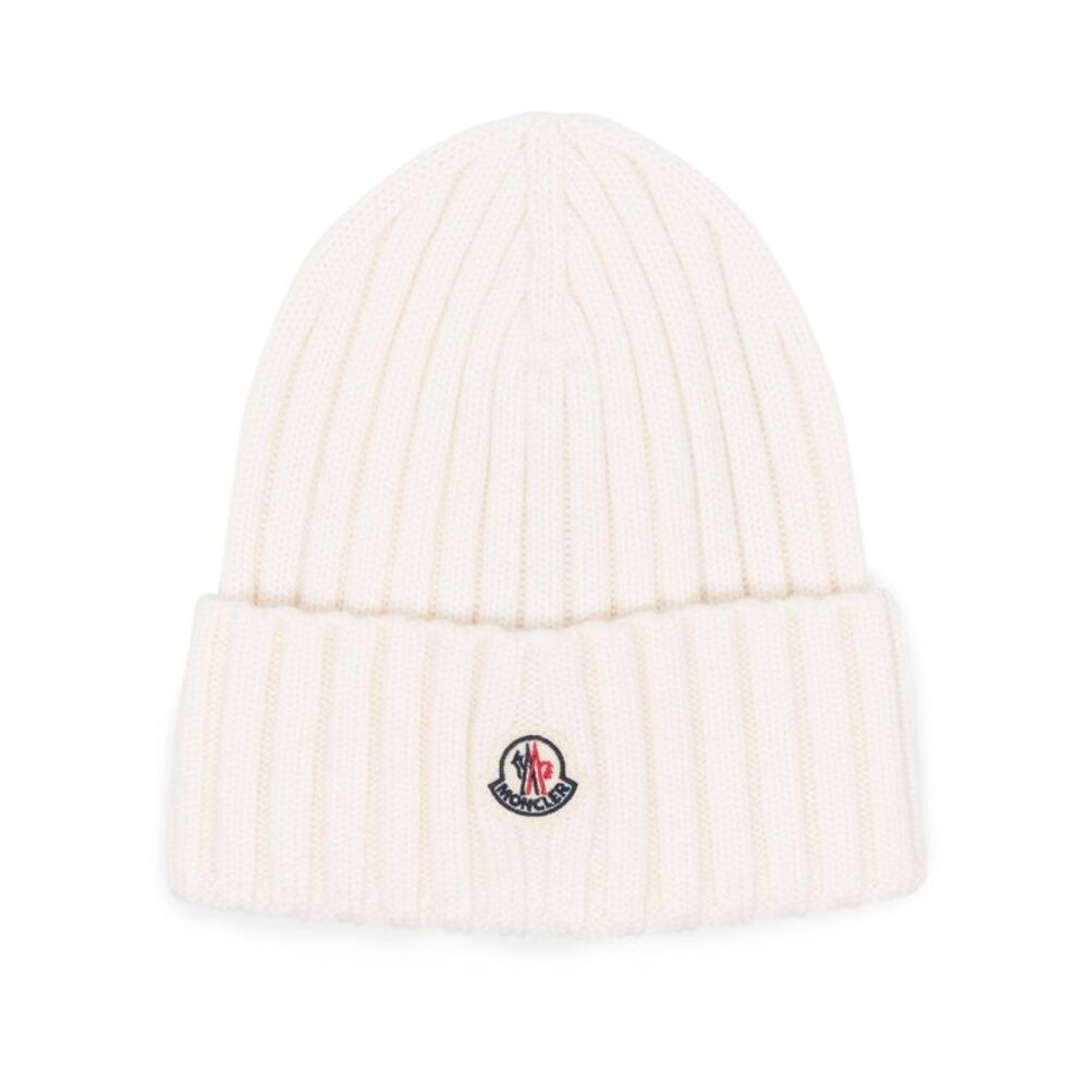 Moncler Women Logo Wool Beanie
